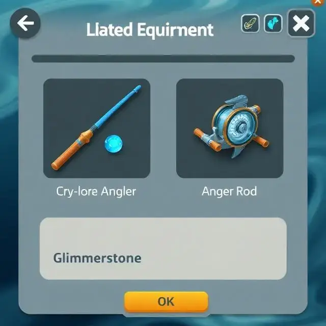 An in-game menu showing gear customization options